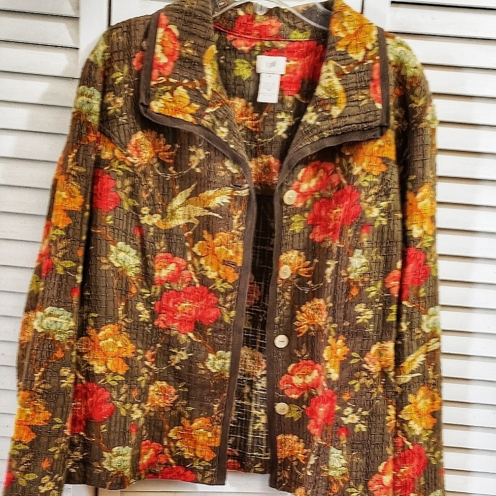 J Jill Medium Women's  Autumn Floral  Lightweight